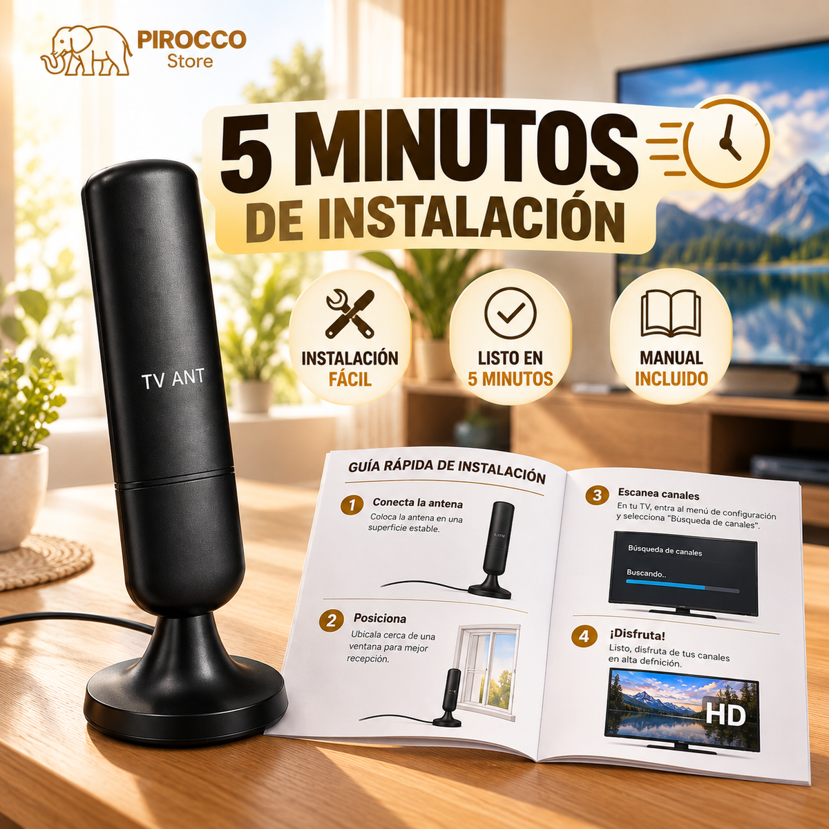 ¡2x1 Antena HD !Disfruta de canales Full HD sin pagar mensualidades
