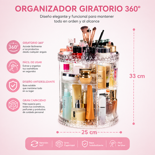 Organizador Maquillaje Giratorio 360