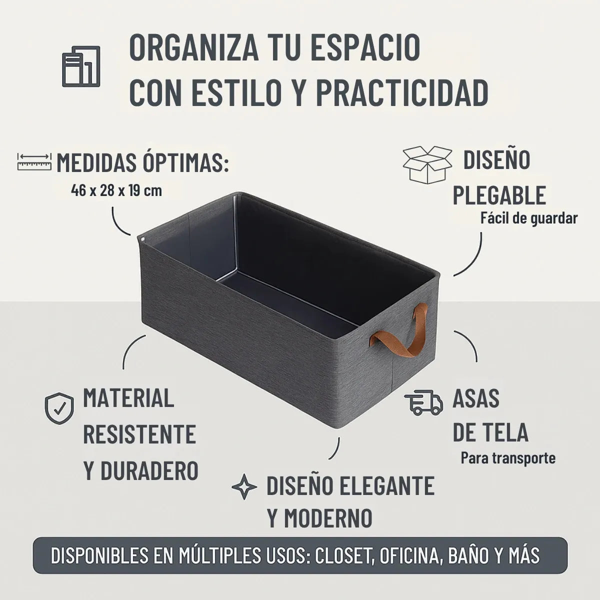 Caja Organizadora Plegable Ropa
