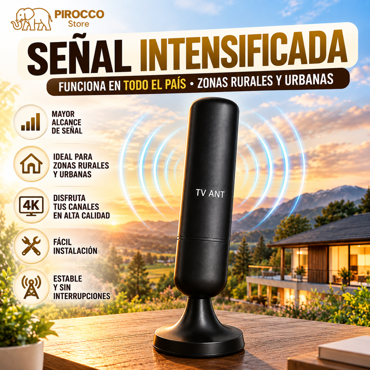 ¡2x1 Antena HD !Disfruta de canales Full HD sin pagar mensualidades