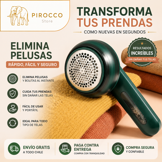 Quita pelusas recargable