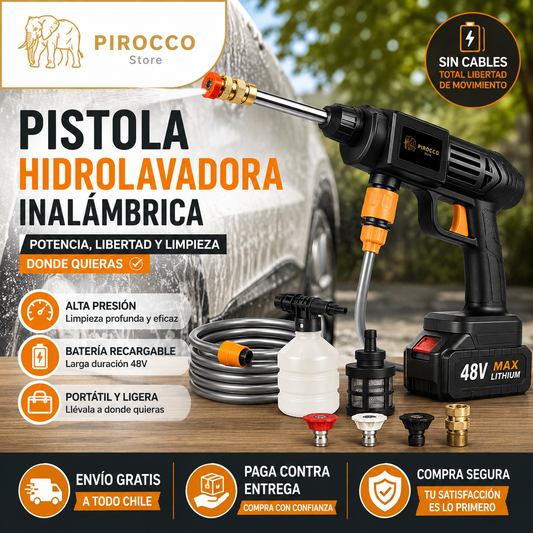 PISTOLA DE HIDROLAVADO INALÁMBRICA