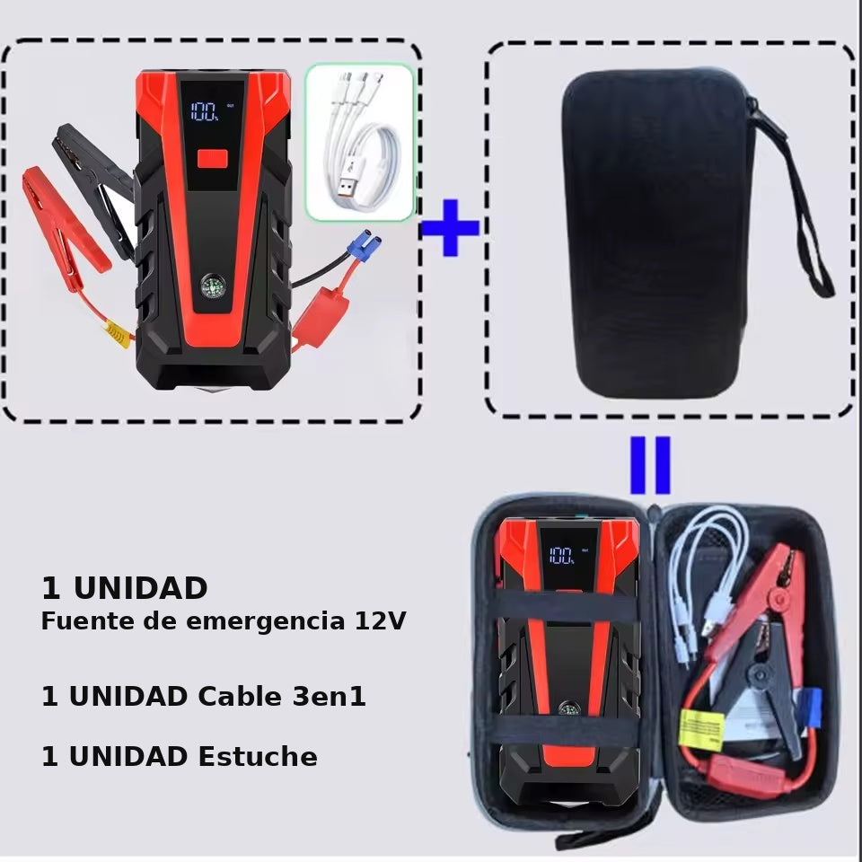 Arrancador de Batería para Auto 12V