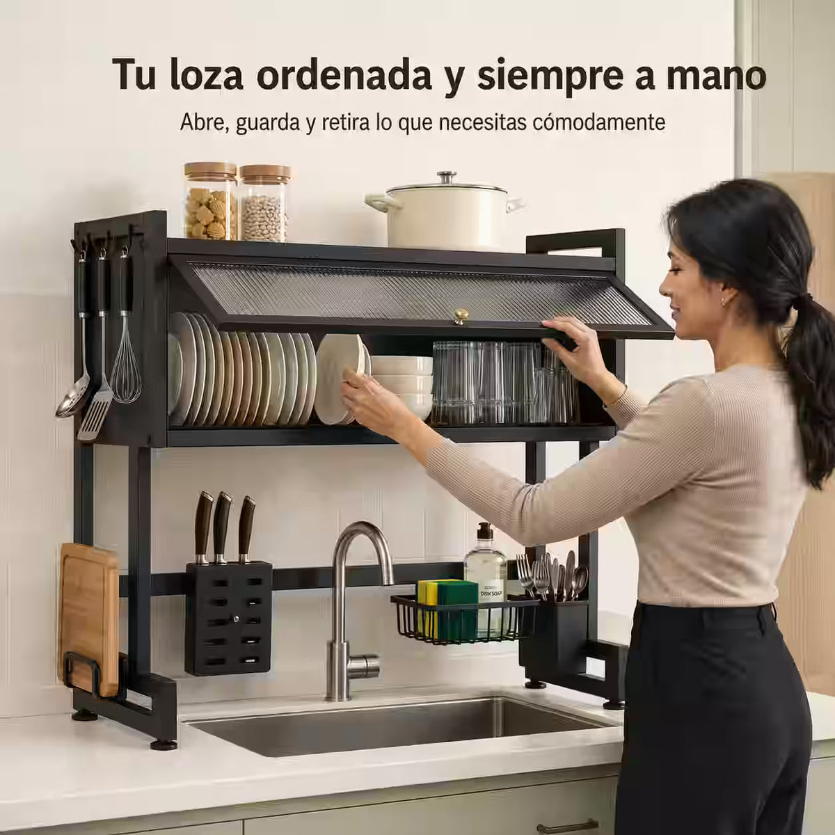 85cm - Libera espacio, organiza tu loza y transforma tu cocina