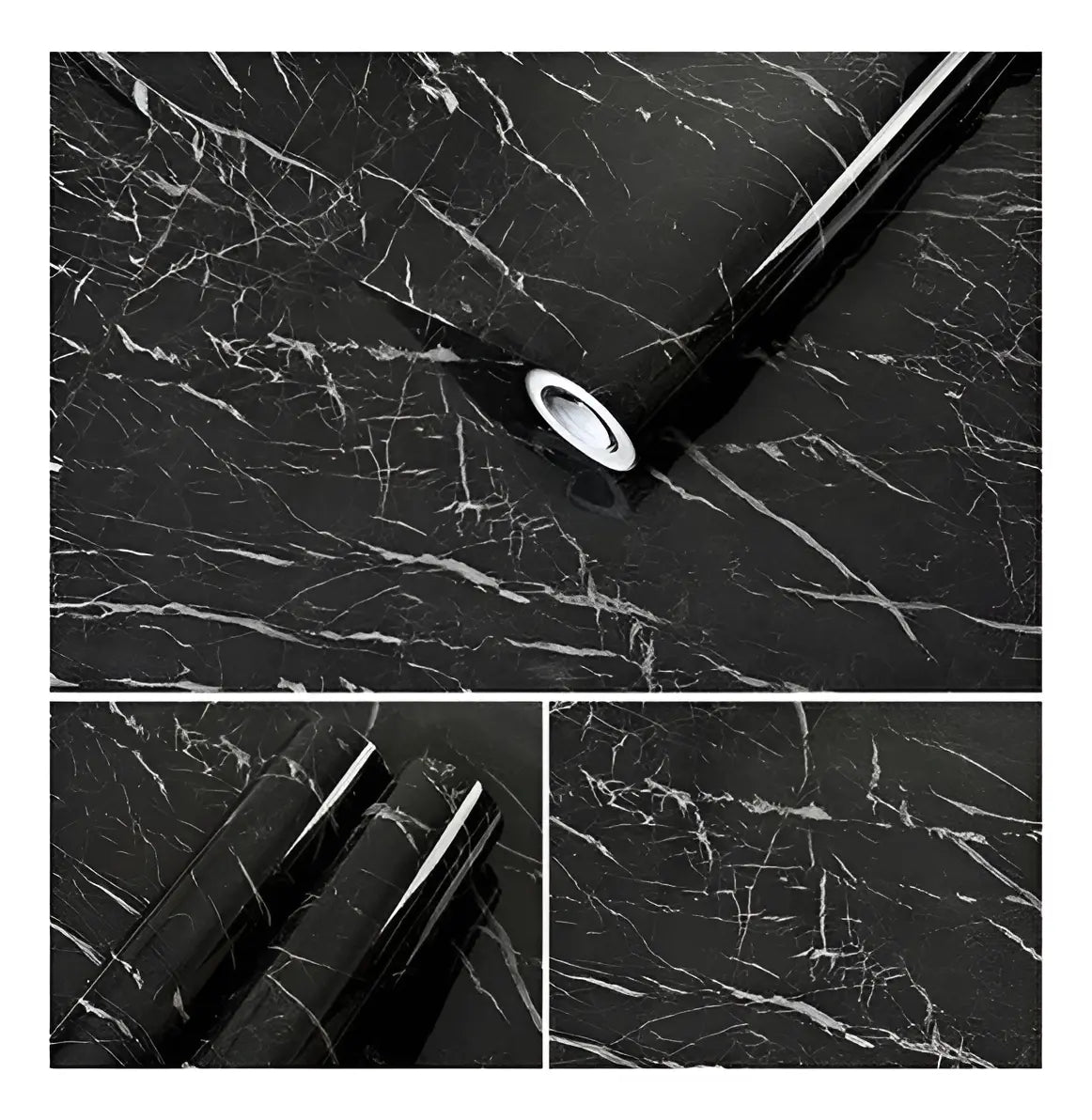 Papel Vinílico Mármol Negro 3M x 300CM