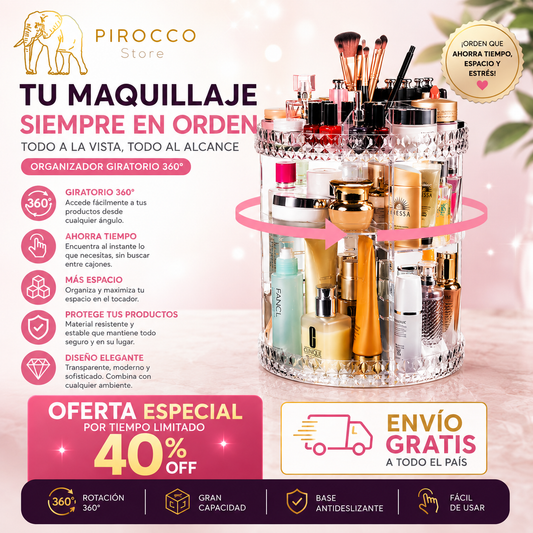 Organizador Maquillaje Giratorio 360