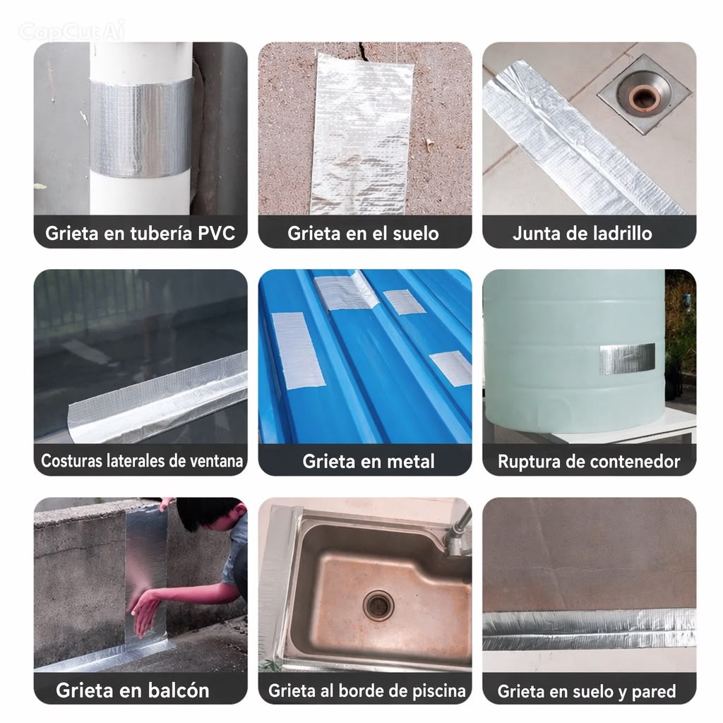 Cinta Adhesiva Tapa Gotera De Butilo
