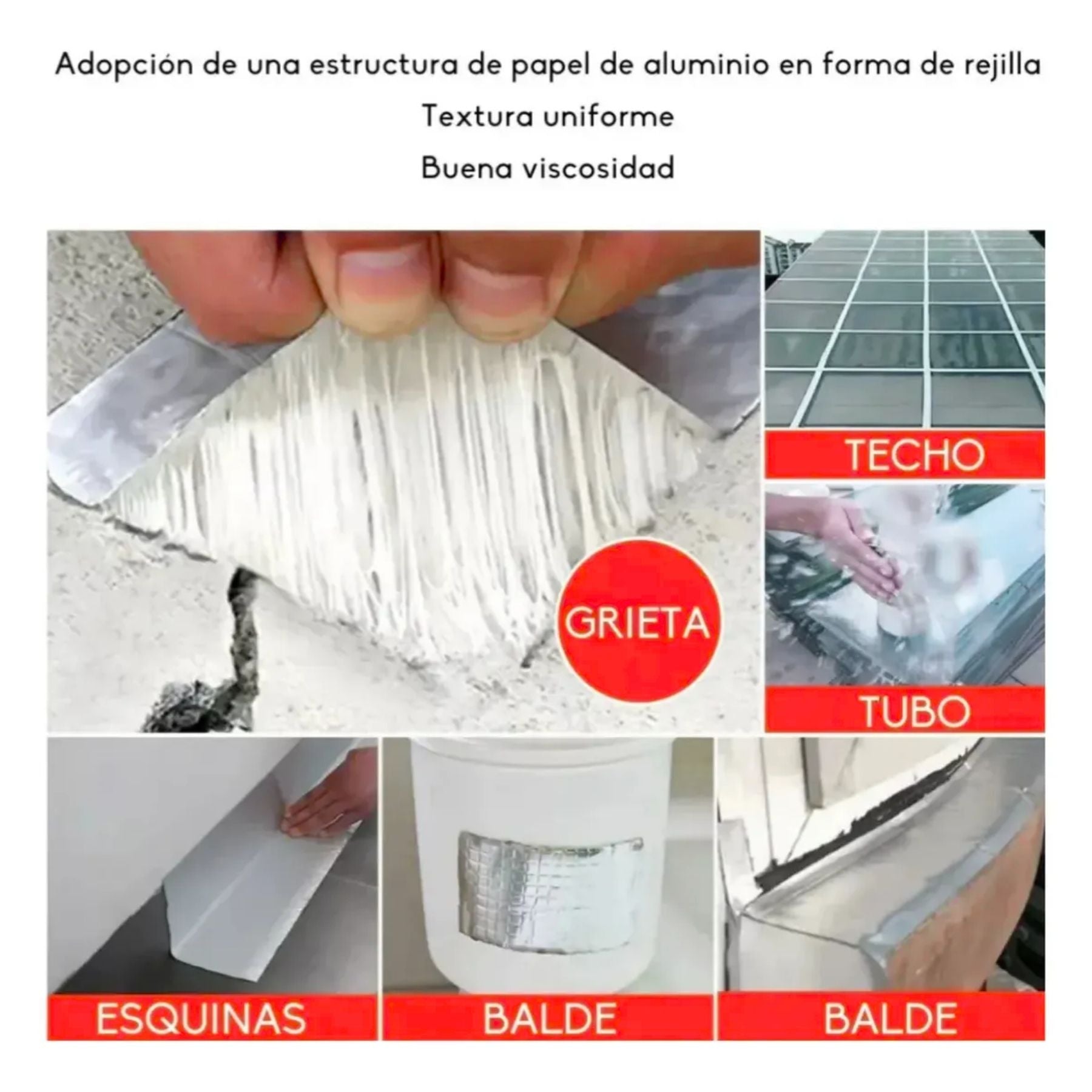 Cinta Adhesiva Tapa Gotera De Butilo