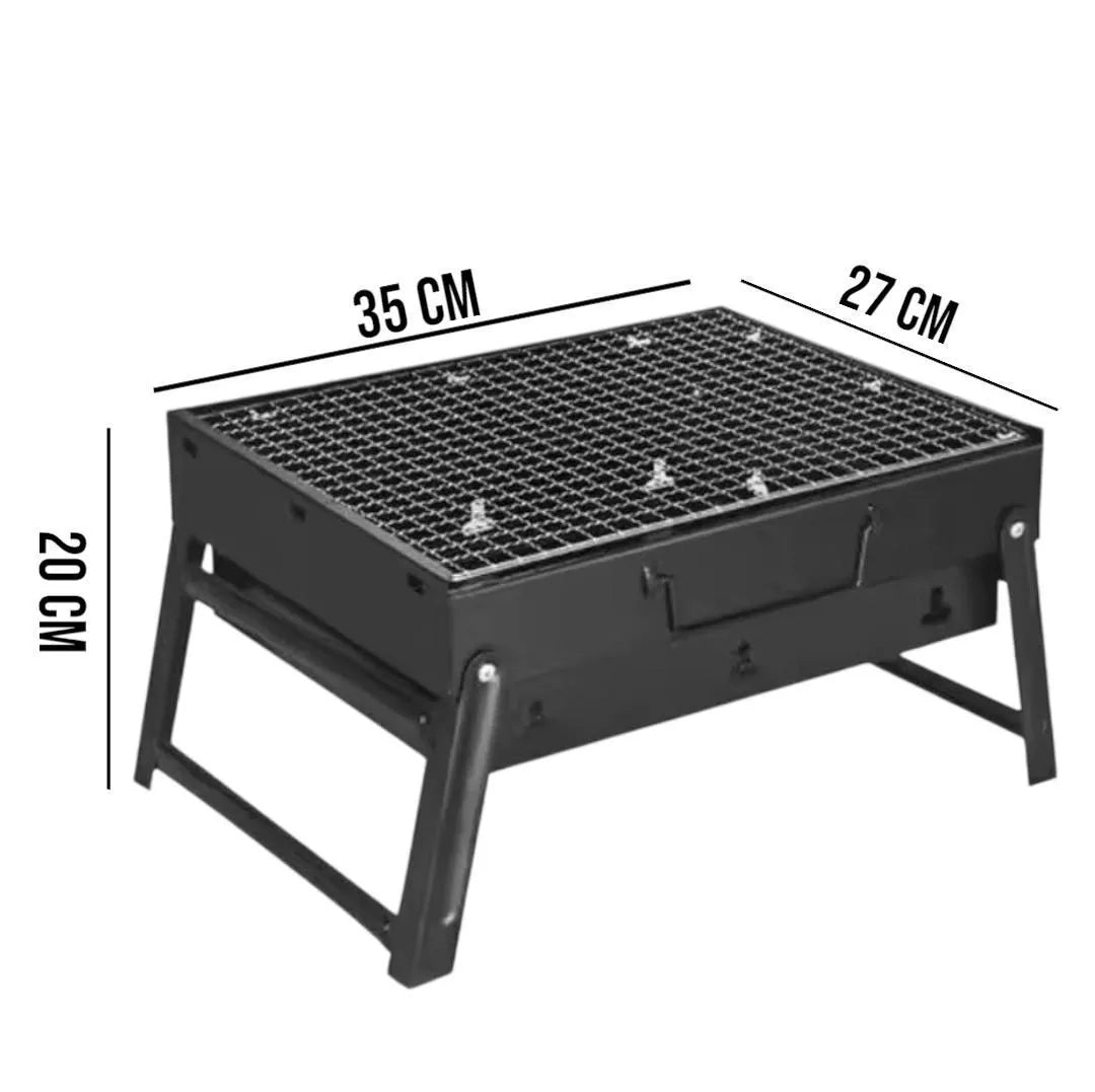Parrilla de carbón portátil y plegable para Asados